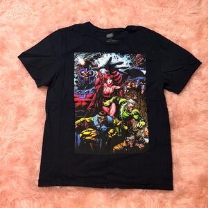 Marvel Black Tee with Colorful Graphic